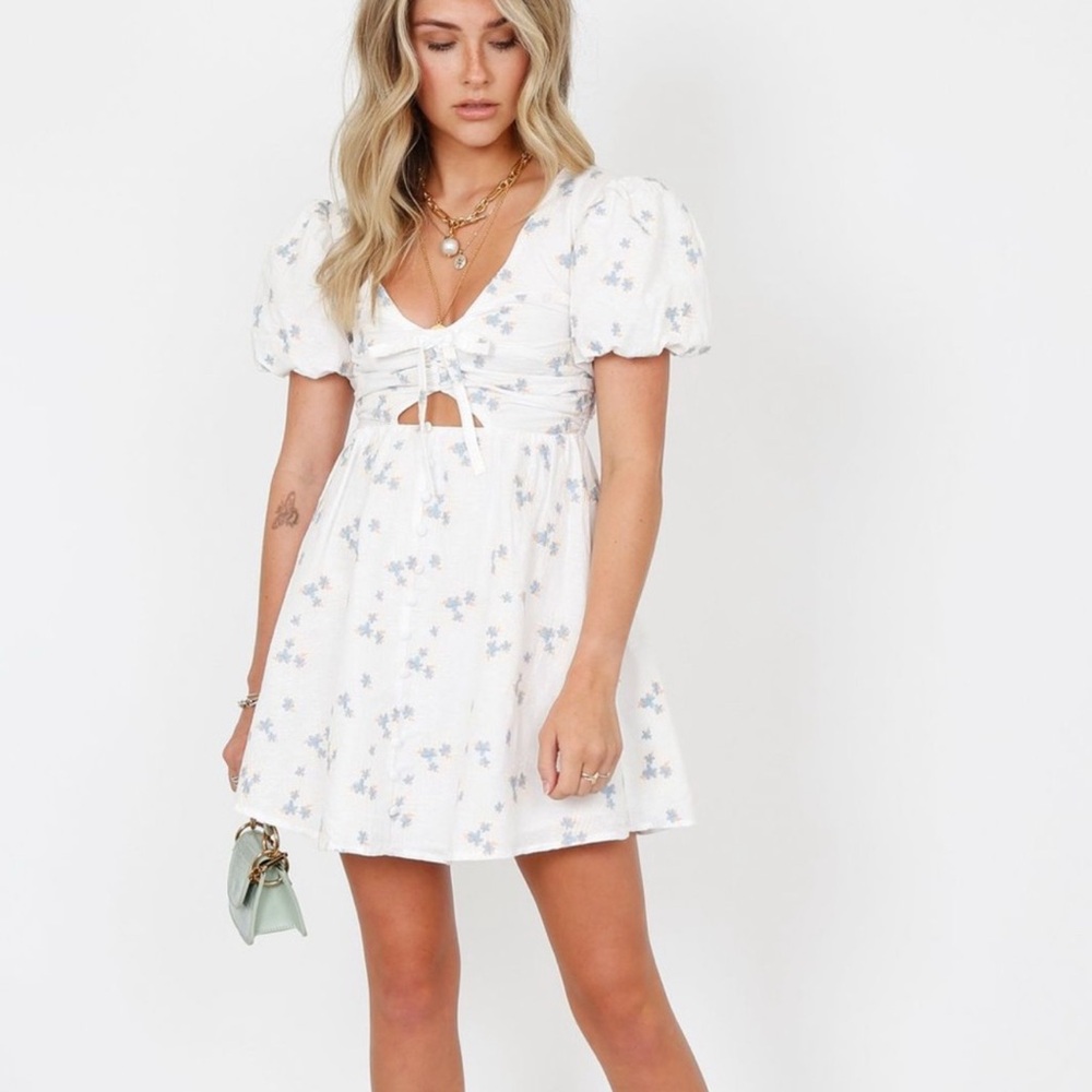 For Love & Lemons EUC White Dress